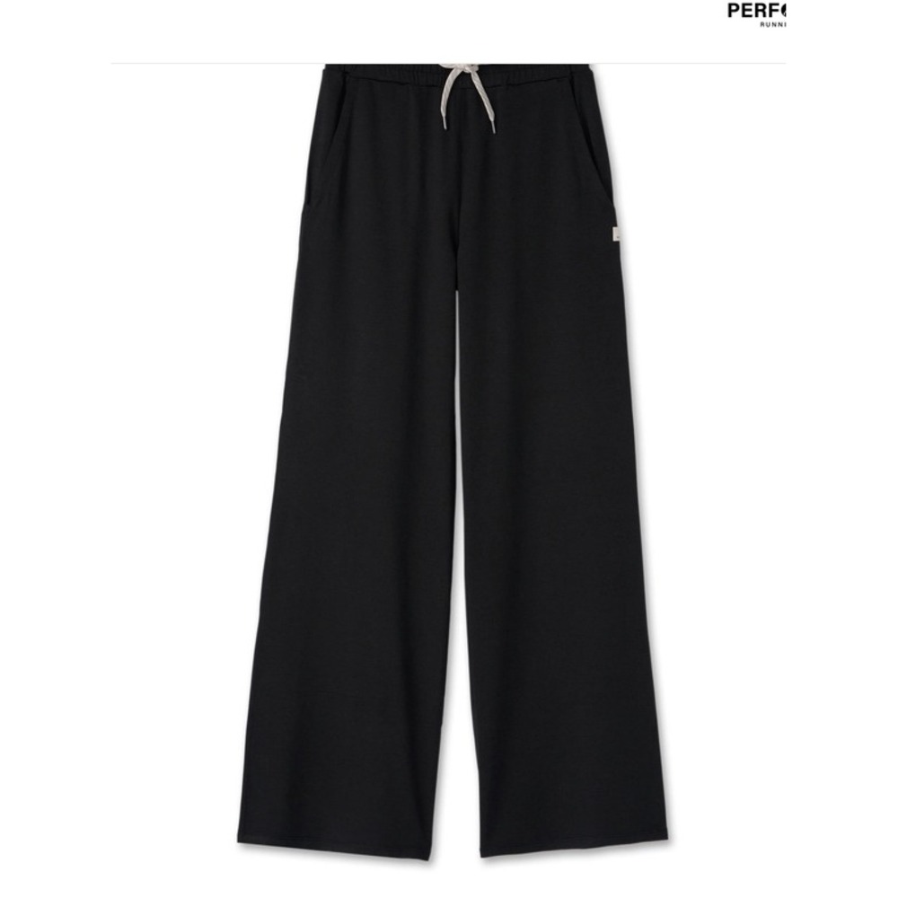 Vuori Halo Essential Wideleg Pants Black XS New With Tags